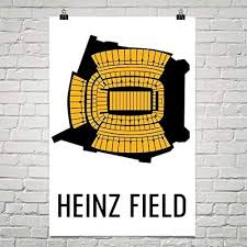 Amazon Com Modern Map Art Heinz Field Print Heinz Field