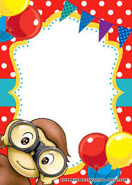 Watch curious george on 123movies: Free Blank Curious George Invitation Templates Free Printable Birthday Invitation Templates Bagvania