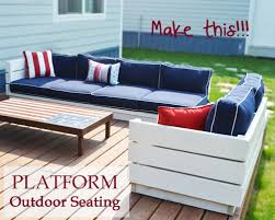 Diy platform outdoor sectional sofa. Platform Outdoor Sectional Ana White