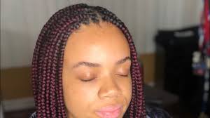 Medium Black And Burgundy Box Braids Burgundy Knotless Box Braids Thick Hair Styles Braids With Curls Burgundy Box Braids