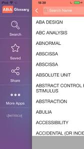 Aba Glossary On The App Store On Itunes Applied Behavior Analysis Behavior Analysis Behavior Analyst