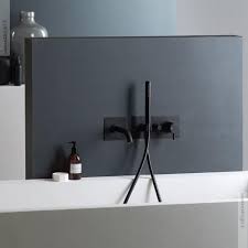 Unterputz Wannenfullmischer Diametrotrentacinque Schwarz Matt Armaturen Bad Schwarze Badezimmer Armaturen Stil Badezimmer
