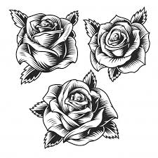 Baixe Conjunto De Lindas Flores Rosas Vintage Gratuitamente Day Of The Dead Tattoo Designs Rose Tattoo Design Floral Tattoo Design
