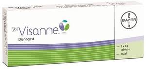 Dienogest ist ein synthetisches gestagen, das als hormonelles kontrazeptivum zur empfängnisverhütung sowie zur behandlung von regelproblemen, akne und endometriose bei frauen verwendet wird. Visanne 2mg Tab Bayer
