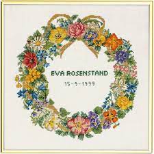 Eva rosenstand cross stitch and needle craft are renowned throughout the craft and stitching community for the high quality and attention to detail that is lavished on the kits. Buy Set For Cross Stitching Jubilee Wreath Eva Rosenstand 12 678 4