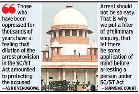Our anticipatory bail is required in sessions court, can we reapply for bail in the same court? Supreme Court Arrest Should Not Be So Easy Sc Refuses To Stay Sc St Order India News Times Of India