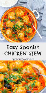 Stir in water and vinegar. Easy Spanish Chicken Stew Easy Peasy Foodie