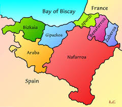 Map of basque country area hotels: Basques