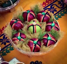 Pin By Asha Latha On Trays And Gift Wrapping Plate Decor Flower Decorations Gift Decorations