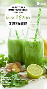 This Asian Inspired Lime And Ginger Drink Will Revive Your Energy Levels And Your Taste Buds Made F Ginger Drink Green Smoothie Diet Green Smoothie Cleanse
