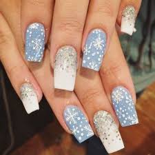 Because long nails give you more to work with. 40 Coffin Snowflake Christmas Nails In 2020 Page 3 Of 6 Chic Academic