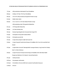 مجالس majālis), or majles (persian: Aturcara Majlis Perasmian Penutup Karnival Kerjaya