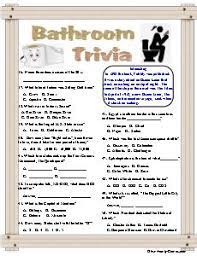 The average person visits the toilet 2500 times a year. Bathroom Trivia Is General Knowledge Q A S To Pass The Time