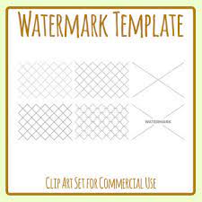 Watermark Overlay Template Clip Art Set Commercial Use By Hidesy S Clipart