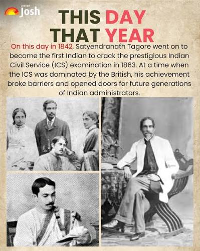 On June 1, 1842, Satyendranath Tagore was born, a man who would go on to make history as the first Indian to clear the prestigious Indian Civil Service (ICS) examination in London