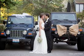 Definitely Need Some Photos With The Jeeps Love The Vail Bow Tie On The Jeeps Jeep Wedding Just Married Car Wedding