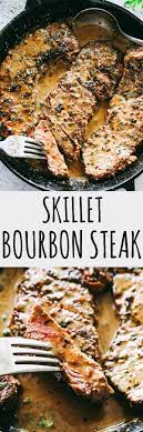 Skillet Bourbon Steak Recipe Pan Seared Juicy Sirloin Steaks Prepared With A Dijon Mustard Rub Bourbon Steak Recipe Easy Steak Recipes Sirloin Steak Recipes