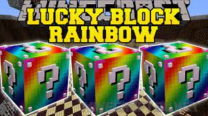 Lucky blocks can be used in minigames like bed wars, build battle or sky blocks. Rainbow Lucky Block Mod V 1 8 1 1 8 Mods Mc Pc Net Minecraft Downloads