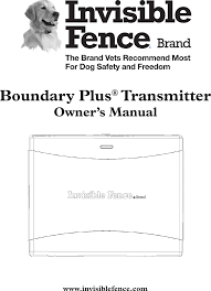 Remember to adjust the fit of the collar as your pet's coat, weight, and age change. 3001186 Boundary Plus Transmitter User Manual Radio Systems