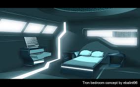 Tron Bedroom Concept Art Futuristic Bedroom Futuristic Interior Spaceship Interior