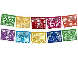 84 x 59 inch mexican serape blanket bay window blanket, mexican tablecloth serape tatami blanket bed blanket table cover tapestry blanket picnic mat for mexican party wedding decorations 4.8 out of 5 stars 809 typical mexican or peruvian motifs of birds and flowers. Coco Movie Large Plastic Papel Picado Banner 10 Multicolo Https Www Amazon Com Dp B Kids Party Banner Elephant Baby Shower Decorations Papel Picado Banner
