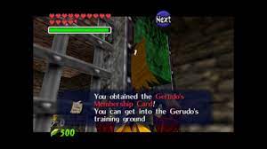 How to get Gerudo's Membership Card - Zelda: Ocarina of Time - YouTube