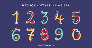 Hundreds of letters+numbers images to choose from. Mexican Style Alphabet Number Pack Vector Download