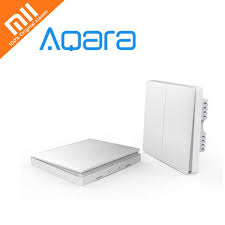 Original Xiaomi Aqara Wall Switch Smart Light Control 1 Or 2 Keys Zigbee Version Smarphone App Remote Smart Home Kit App Remote Xiaomi Zigbee