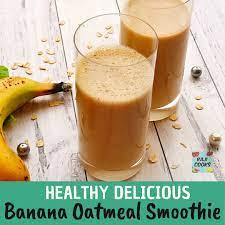 One of the best smoothie recipes! Healthy Banana Oatmeal Smoothie Rajicooks