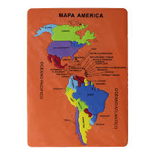 Rompecabeza Mapa de America Foamy (Fomix) | Comsucre Online