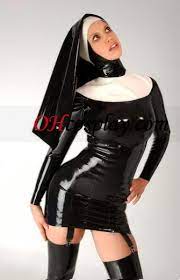 Latex nonne Dress [ZT01420] - Nkr4,796.91 :