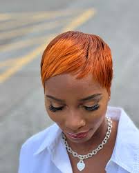 Sometimes curls aren't necessary….just rock the cut😉 : : We shall call it  the sunset 🌇 pixie! 🧚 : : #photoshoot #texasphotoshoot #pbteamhollywood  #kellsdohair #patricbradleyconcept #copperhair #moneypeice  #pelementproducts #pelement ...