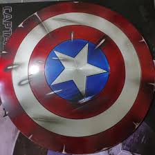 Captain America Shield Metal Captain America Cosplay Shield Etsy Captain America Shield Metal Captain America Shield Captain America Cosplay