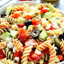 And mix with suddenly salad seasoning and all other ingredients. Italian Pasta Salad With Pepperoni Crunchy Creamy Sweet