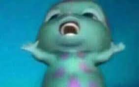 What Is Up With This Blue With Purple Spot Monster Meme Looks Like Sully From Monsters Inc Outoftheloop