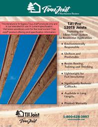 Tji Pro 120ts Joists Trus Joist Technical Support