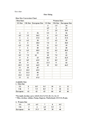 Unique Nike Women Size Guide Us Shoe Size Chart Youth Kids