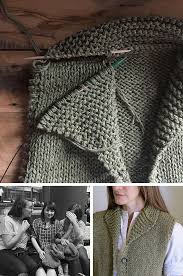 How To Knit A Cowichan Style Shawl Collar Fringe Association Knit Vest Pattern Knitting Inspiration Cowichan Sweater