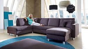 Morena Wohnlandschaft Stoff Grau Multipolster