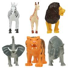 Dollartree Com Bulk Plastic Jungle Play Animals 4 125 In Plastic Safari Animals Safari Animal Figurines Safari Animals