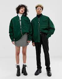 Collusion Unisex Bomber Jacket With Utility Pockets Asos Bomber Jacket Fashion Bomber Jacket Vintage Unisex Clothes