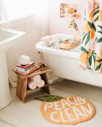 Bathroom Green Orange Peaches 70 Ideas For 2019 Green Bathroom Bathroom Themes Yellow Bathrooms