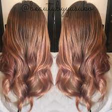 Transitioning From Rose Gold Hair To Caramel Hair Color By Beautybyyasuko Caramel Hair Hair Color Caramel Brown Hair With Blonde Highlights
