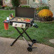 Blue Rhino 2 Burner Liquid Propane Flat Top Grill Lowes Com Propane Gas Grill Gas Grill Grilling