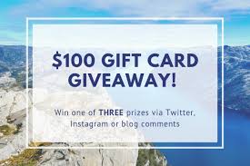 Get best giveaway offer form me. Giveaway Time Win One Of Three 100 Gift Cards Pointchaser