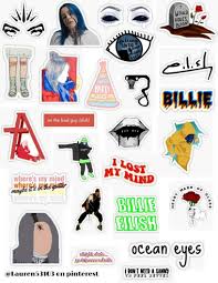 Aesthetic Baddie Printable Cute Stickers Black And White Billie Eilish Sticker Pack Billie Eilish Stickers Sticker Pack Retro Vintage Sticker Pack Overlays Edits Hydrof In 2020 Stranger Things Sticker Billie Eilish Billie