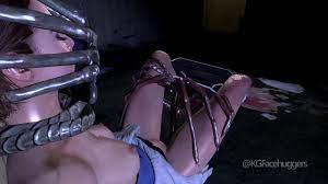 1girls 2021 3d adult alien alienhuman alien (franchise) animated  bare breasts breasts brown hair closed eyes clothes clothing crossover dark  room distension egg implantation egg laying face fucking face