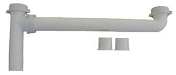 larsen kitchen sink outlet drain, white