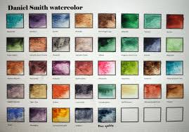 Daniel Smith Watercolor Chart In 2019 Watercolor Art