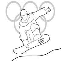 Snowboarding Run Coloring Pages Surfnetkids Winter Olympics Sports Coloring Pages Coloring Pages